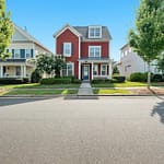 beautiful red home