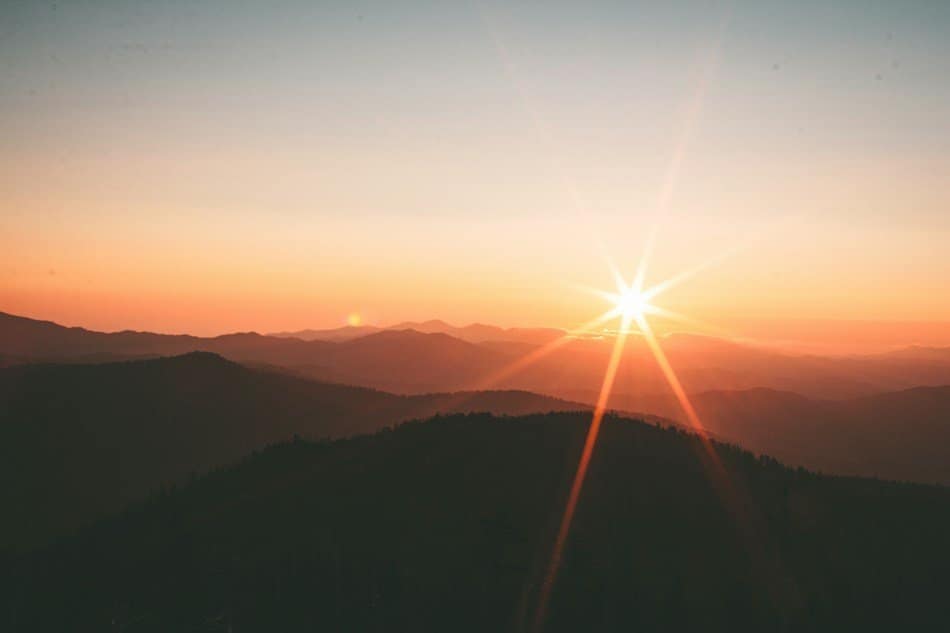 Scenic mountain landscape